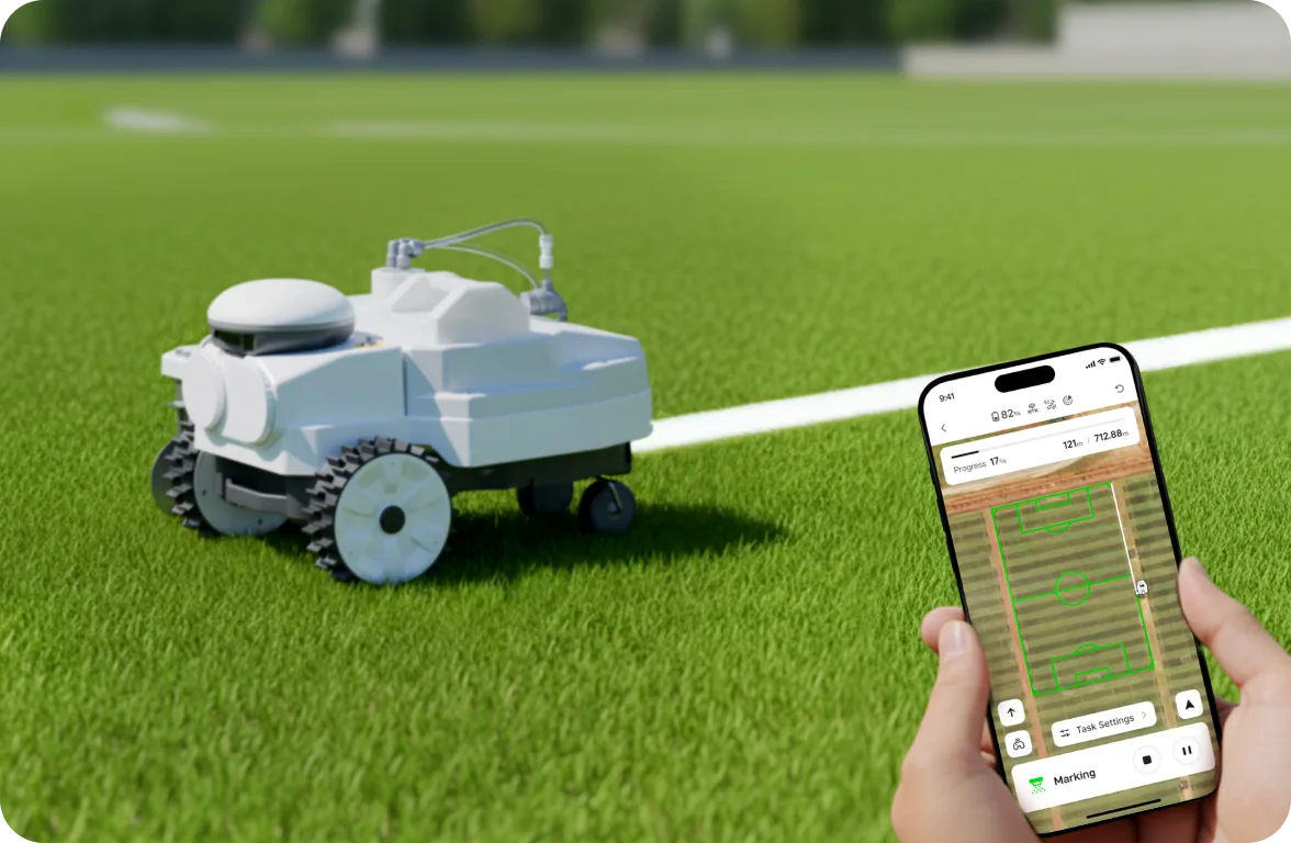 Autonomous Line Marking & App Monitoring